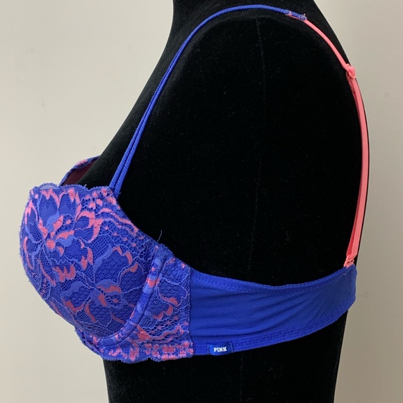 Victoria’s Secret Pink Purple / Pink Lace Push Up - Picture 3 of 7